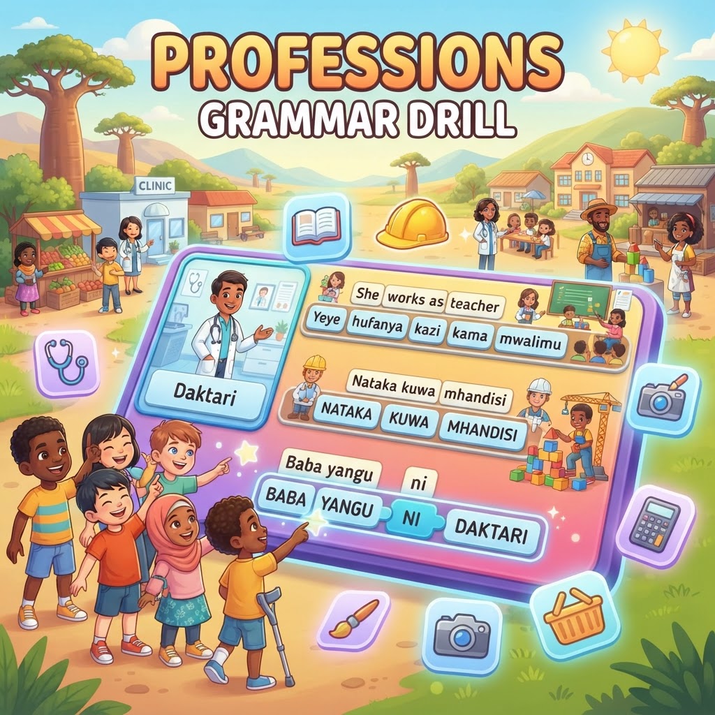 Professions Grammar Drill