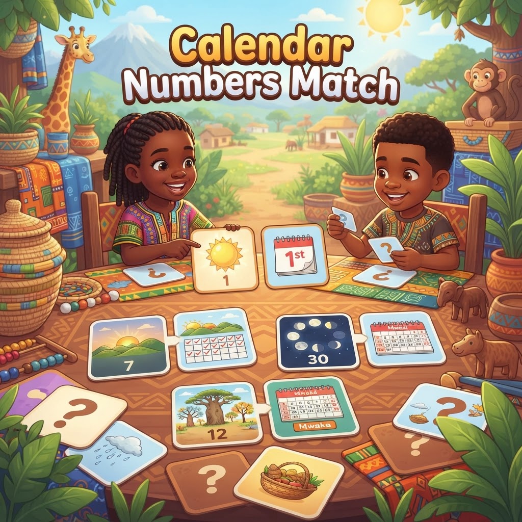 Calendar Numbers Match