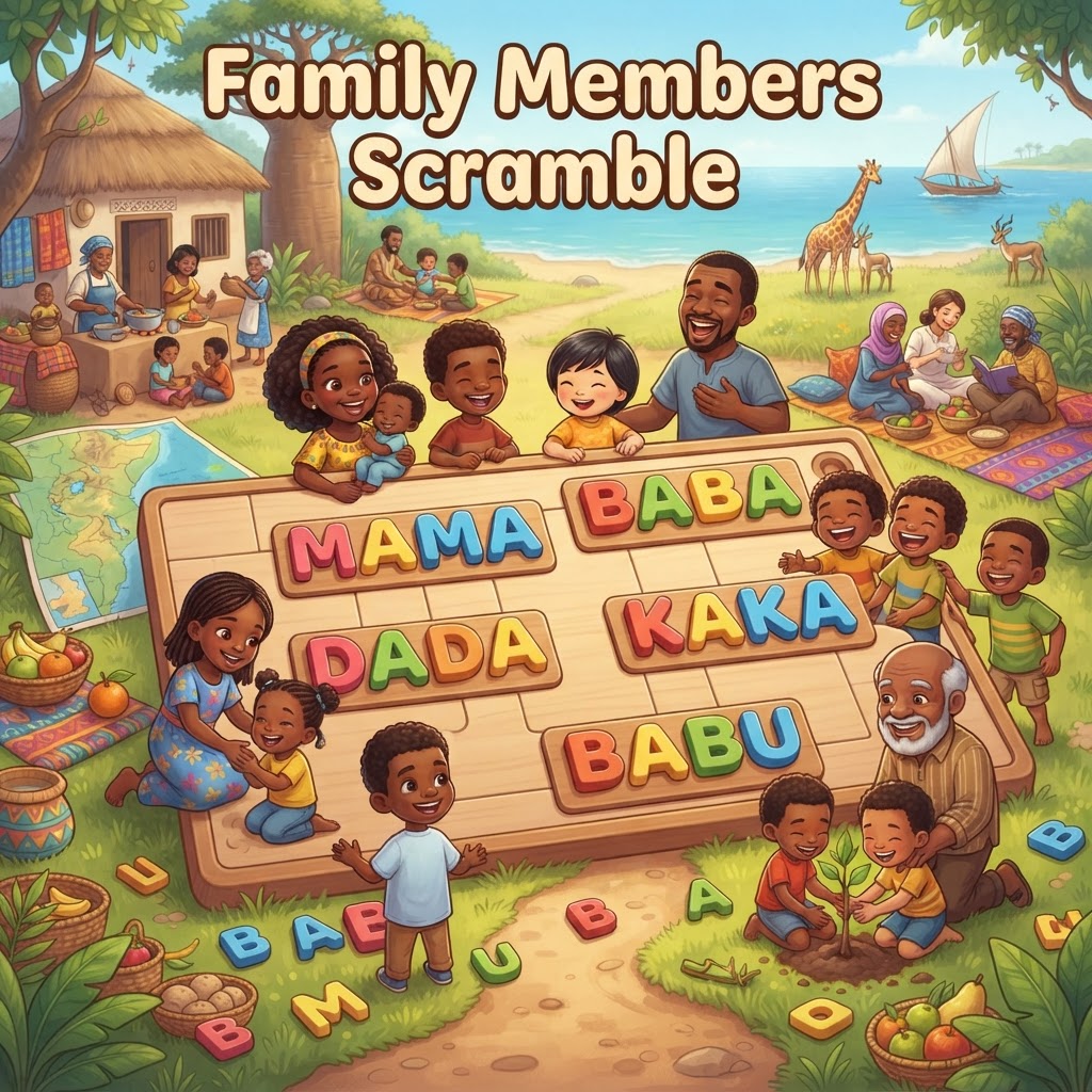 Family Members Scramble