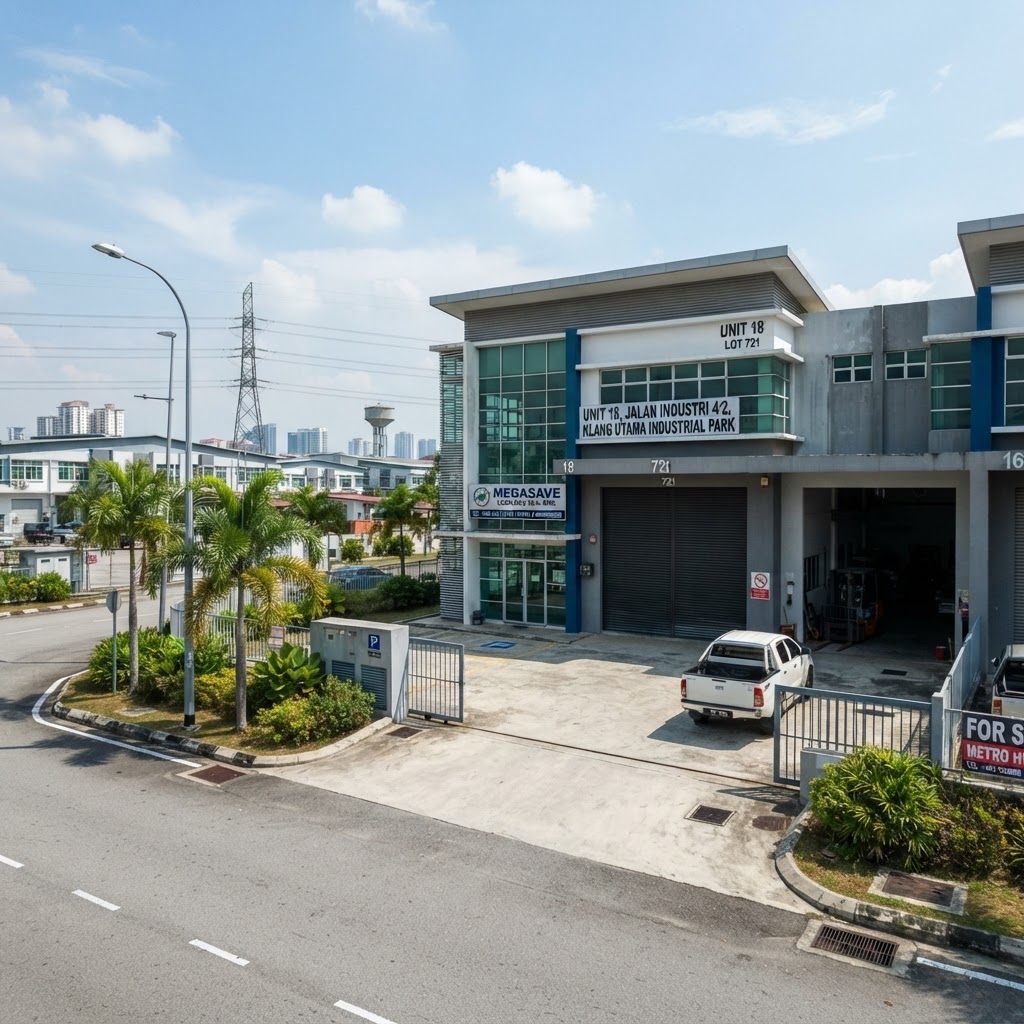 【Meru 出售/出租】3层 Semi-D 厂房|2.46万sf|43ft高|4吨地承重|RM13M|适合重工业
