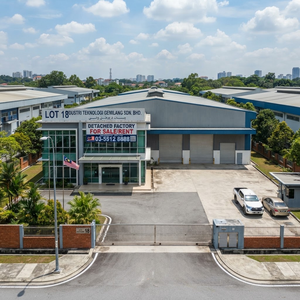 Detached Factory for rent in Shah Alam, Selangor, Malaysia — 26,000 sqft (freehold)