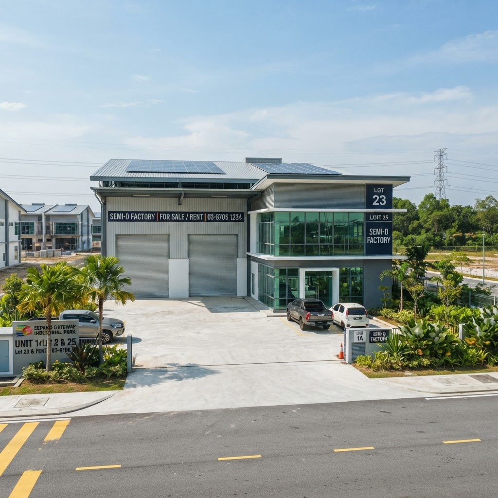 Semi-D Factory for rent in Sepang, Selangor, Malaysia — 6,308 sqft (freehold)