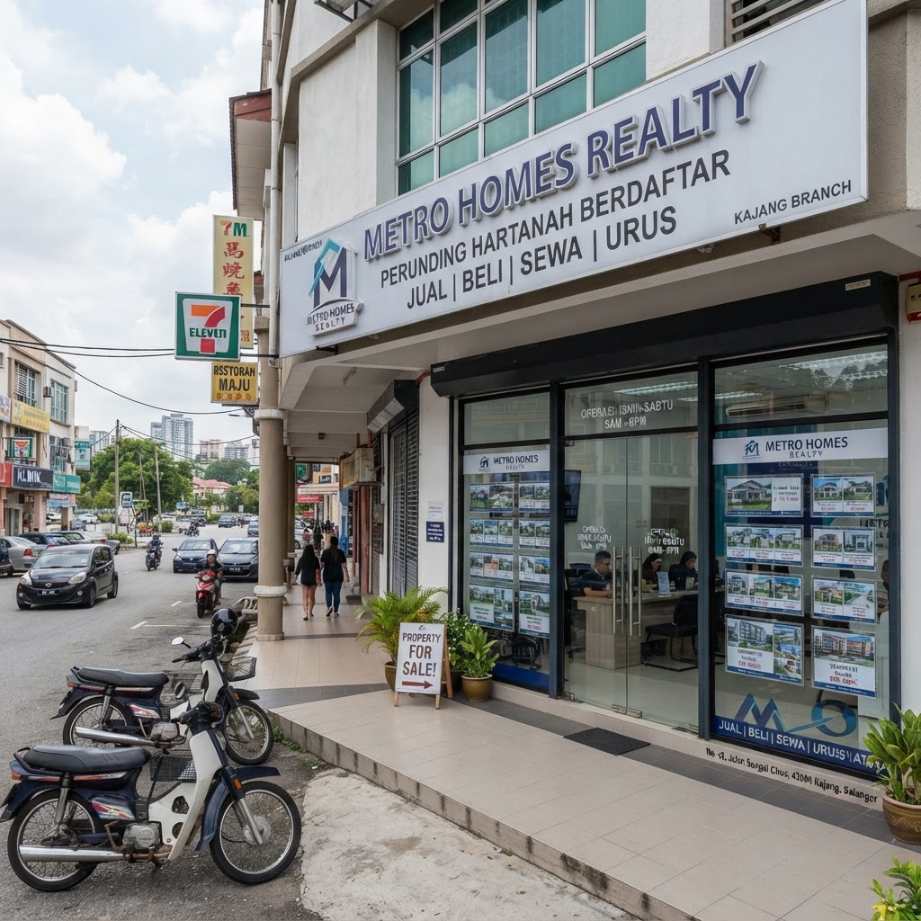 shop lot for rent in Kajang, Selangor, Malaysia — 1,292 sqft (freehold)