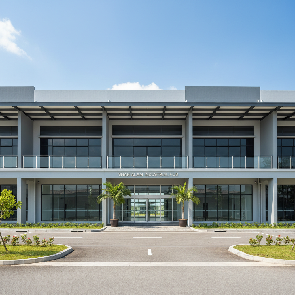 terrace factory for sale in Shah Alam, Selangor, Malaysia — 2,800 sqft