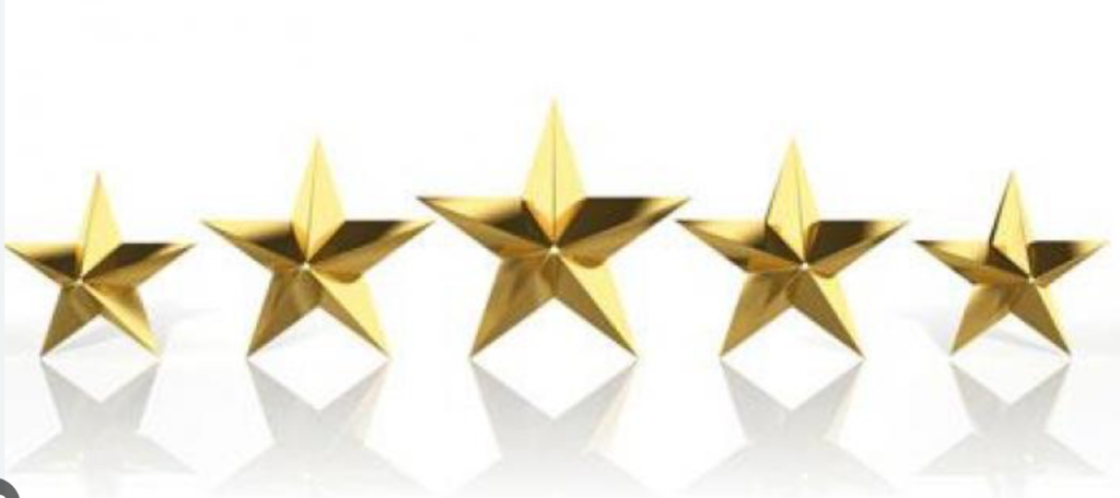 5 star reviews