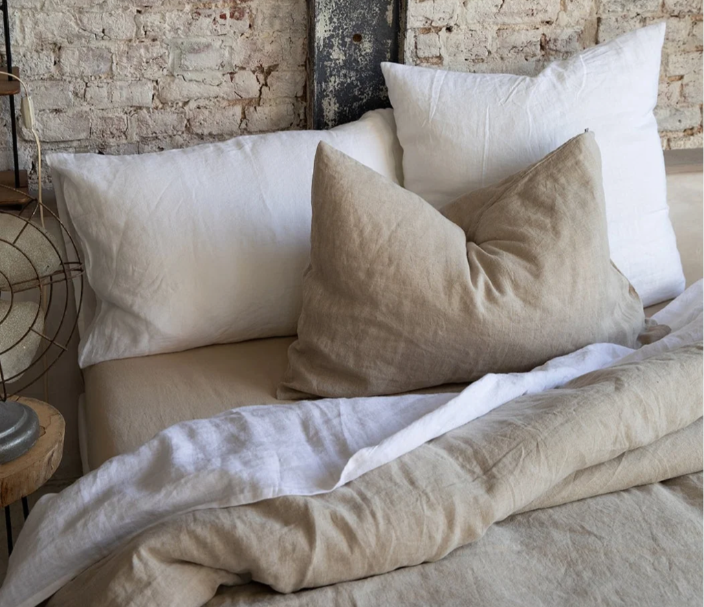 Natural-fibre furnishings throughout