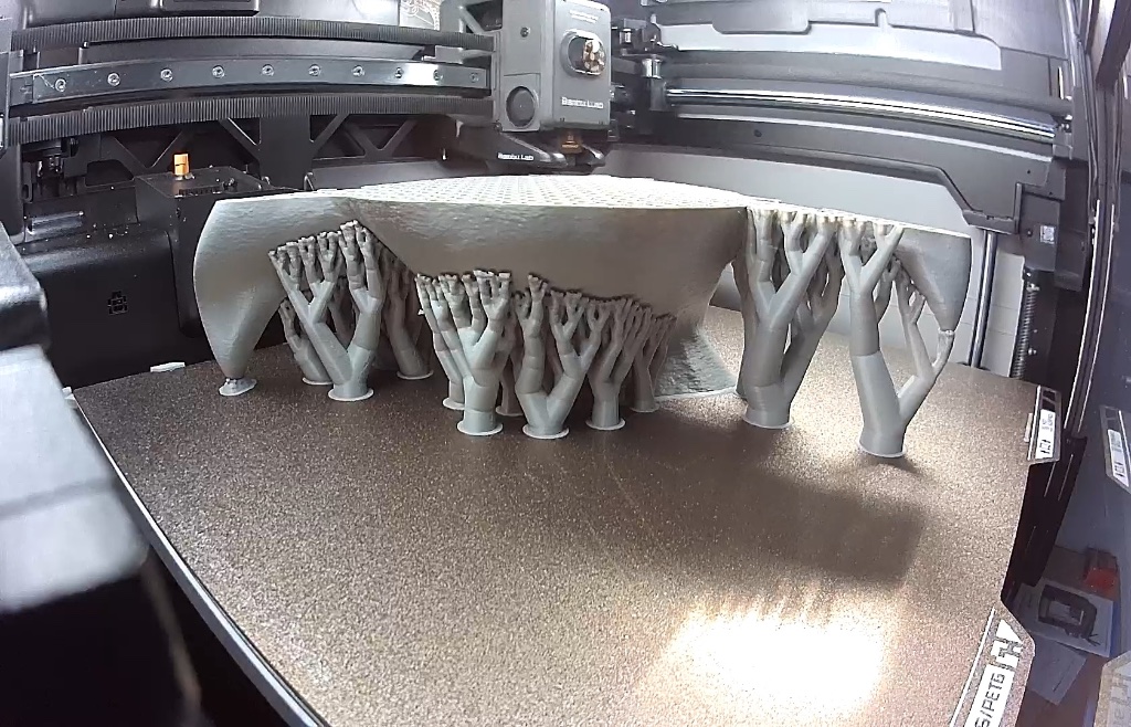Mass production run — mid-print time lapse