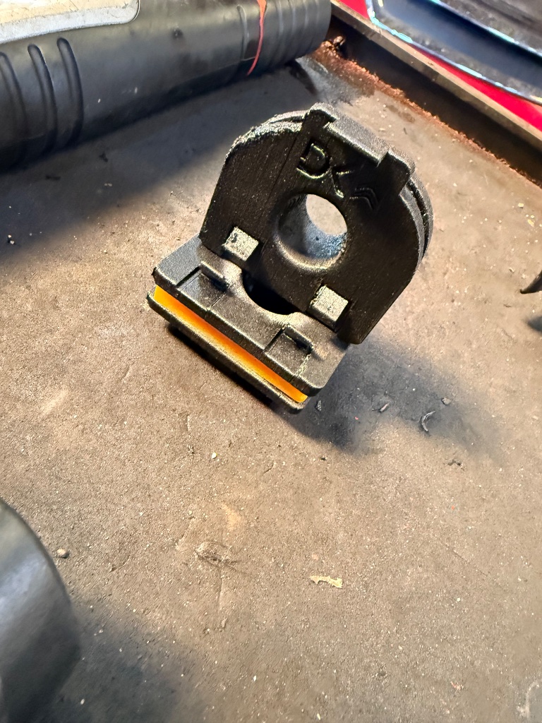 DK Black Bush assembled with rubber centre — ready to be installed