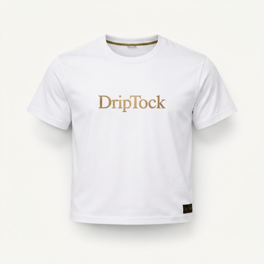 DripTock White/Gold Tee
