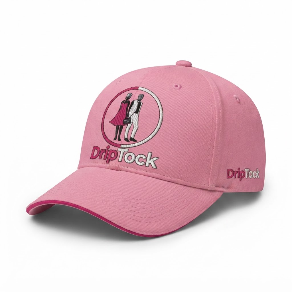 DripTock Couple Crest Pink Cap
