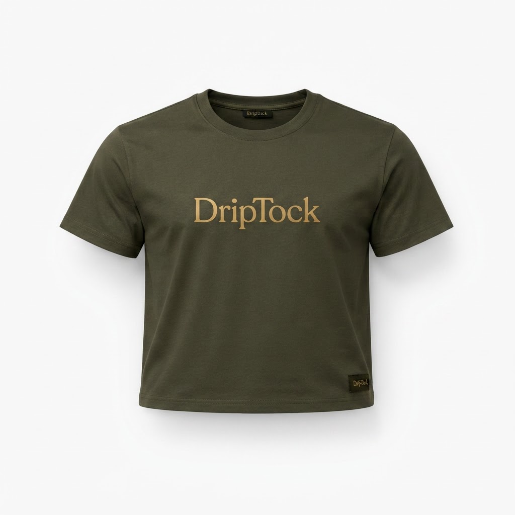 DripTock Olive Gold Tee