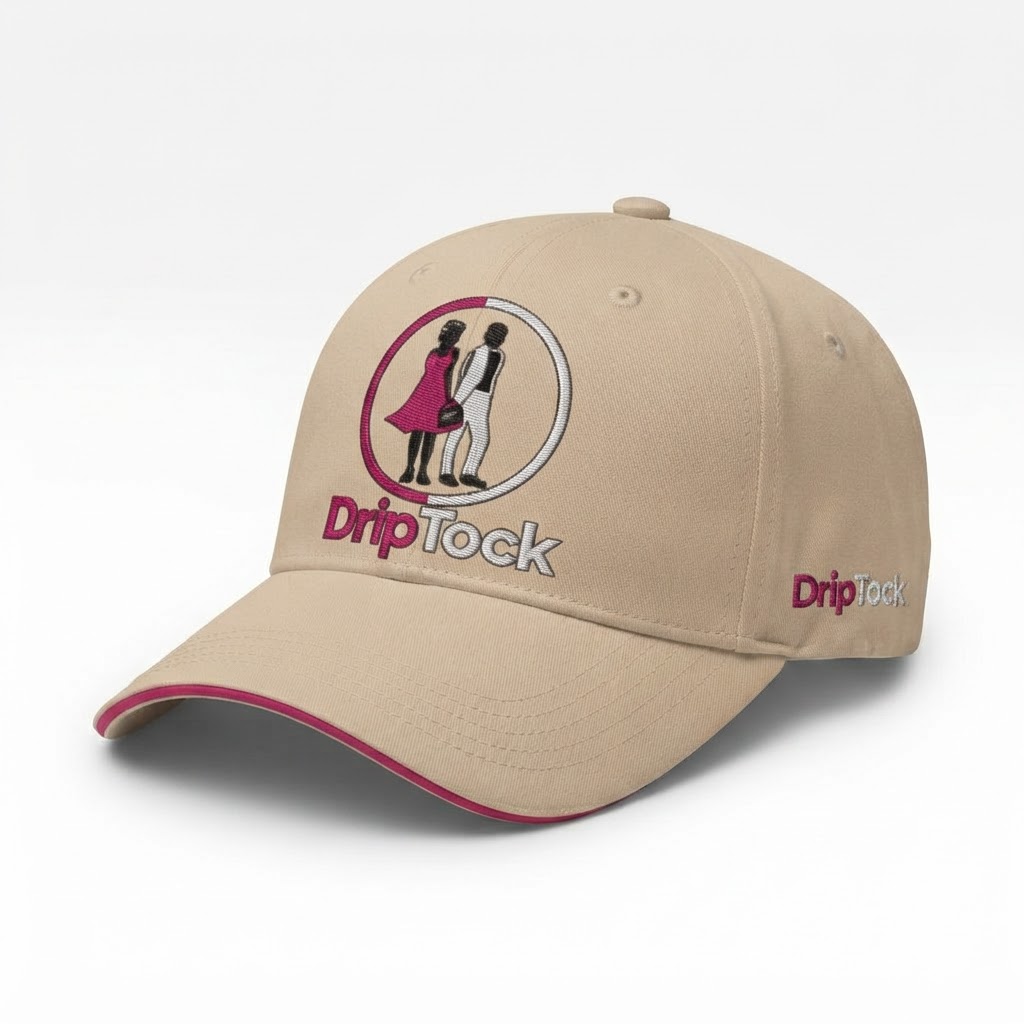 DripTock Couple Crest Beige Cap