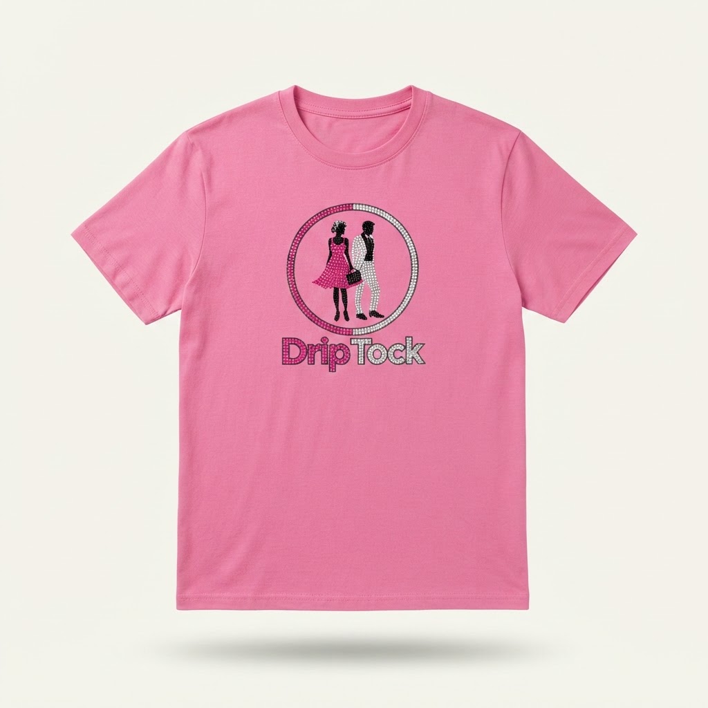 DripTock Bling Pink Tee