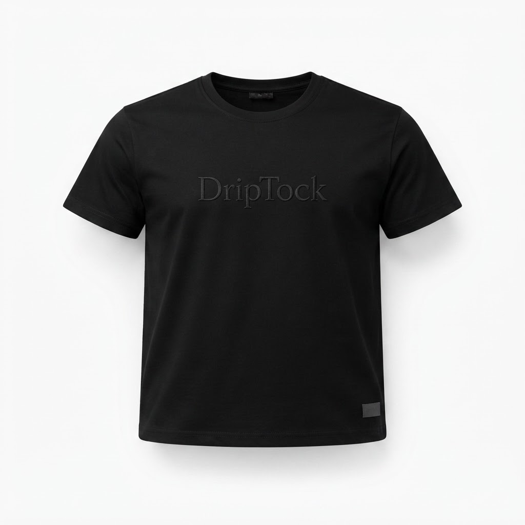 DripTock Black Monochrome Tee
