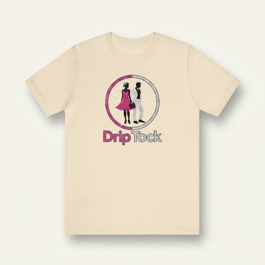 DripTock Bling Cream Tee