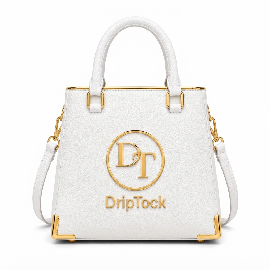 DripTock White/Gold Satchel