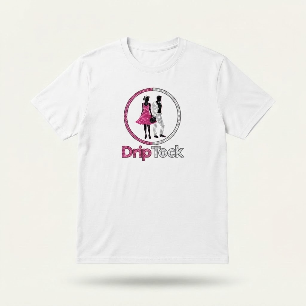 DripTock Bling White Tee