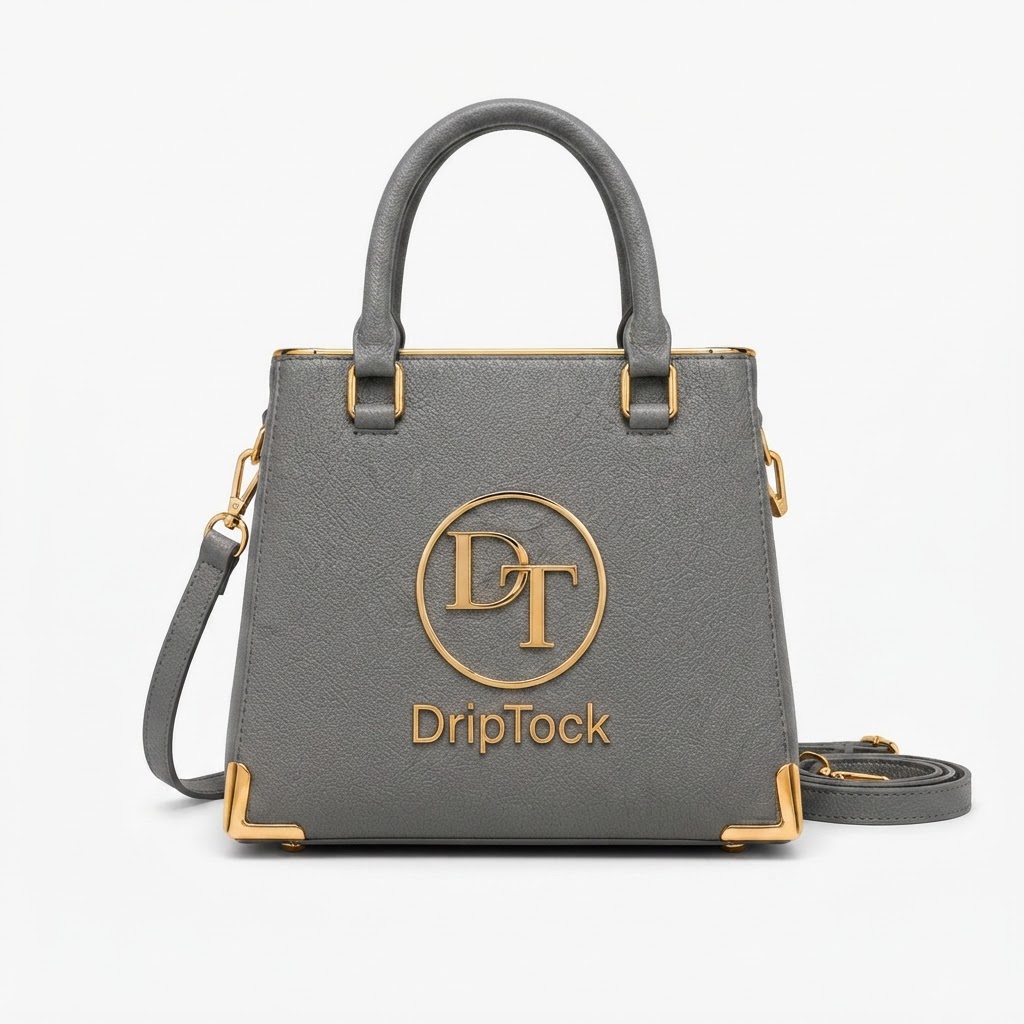 DripTock Grey Textured Bag