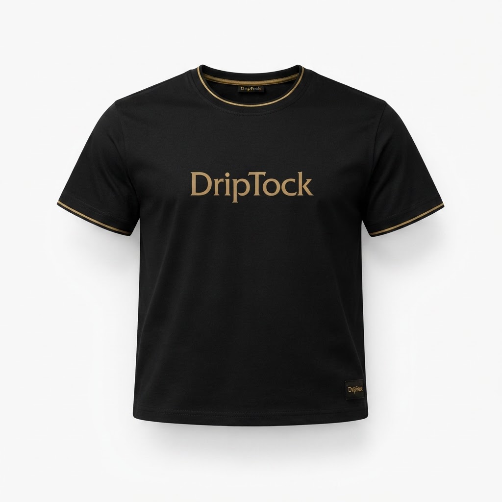 DripTock Black/Gold Tee