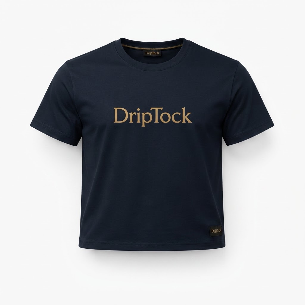 DripTock Navy Gold Tee