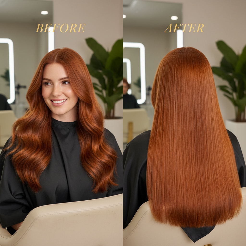 החלקת שיער לג'ינג'יות באילת: כל מה שצריך לדעת על החלקה לשיער ג'ינג'י וכתום (טבעי וצבוע)