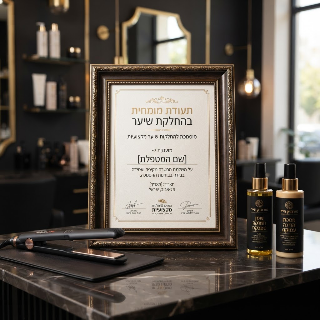 🎓 לא כל מי שמחזיקה מחליק היא מומחית: למה הדיפלומה של מיטל היא תעודת הביטוח של השיער שלך באילת? 🛑
