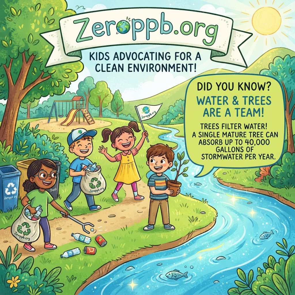 Kids advocating for a clean environment with ZeroPPB