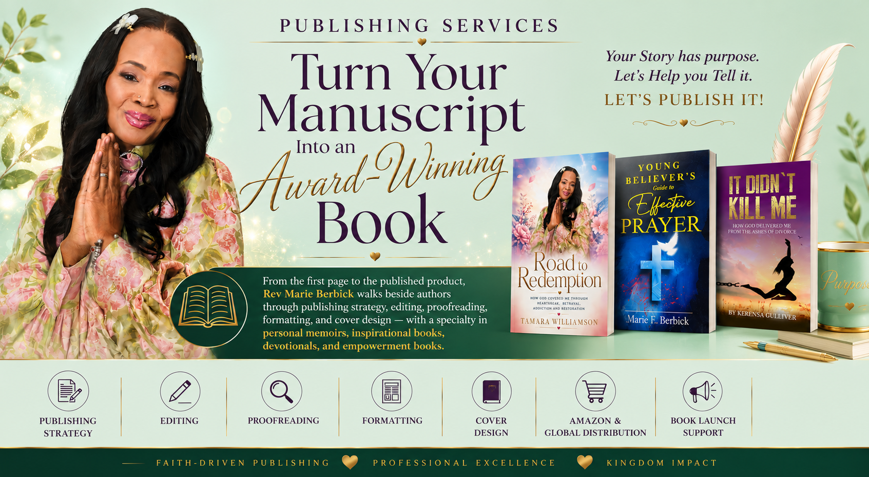 Publishing Services — Turn Your Manuscript Into an Award-Winning Book