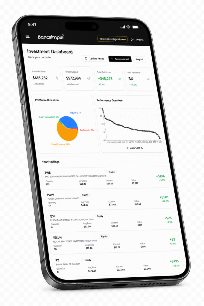 Investment Dashboard