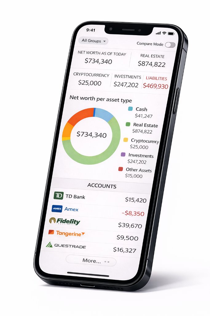 Bancsimple Net Worth Dashboard