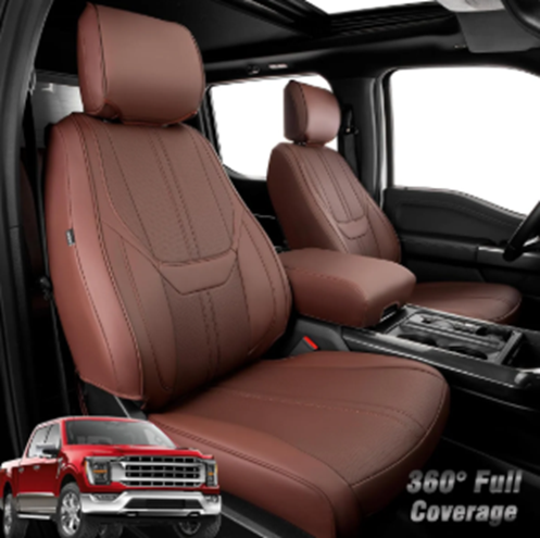 F150 - Brown Truck Seat Covers (Full Set)