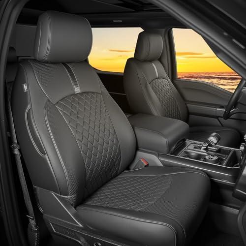 F150 XL XLT STX - Black Truck Seat Covers (Full Set)