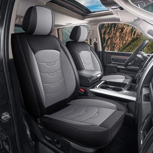 Dodge RAM 1500/2500/3500 Seat Covers 2002-2026 - Black/Grey