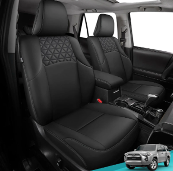 Toyota 4Runner (2011-2024) - Black Car Seat Covers (Full Set)