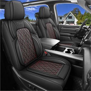DuDuWang Car Seat Cover Custom Fit for Ford F150 2009-2026 Faux Leather Seat Cov