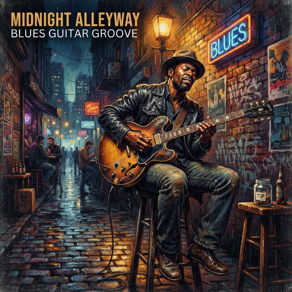 Midnight Alleyway Blues Guitar Groove