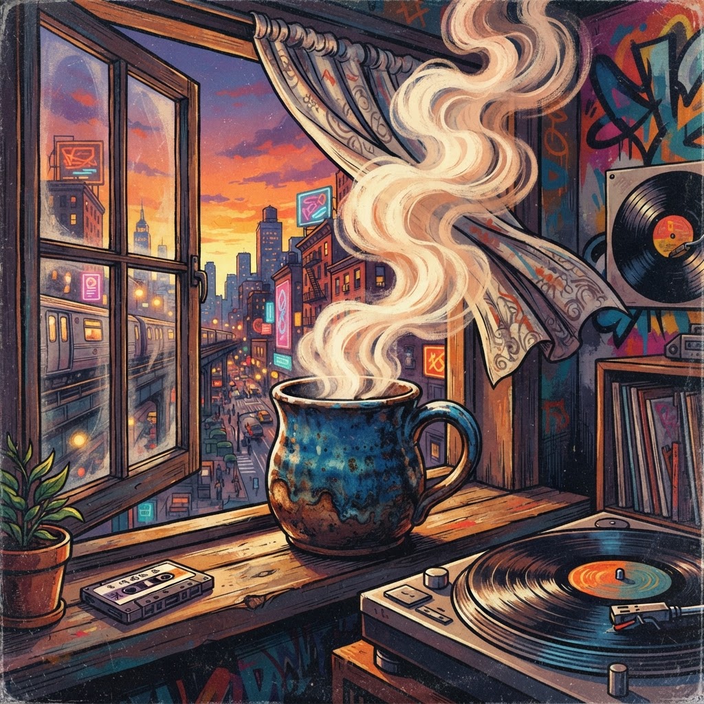 steaming ceramic and open windows