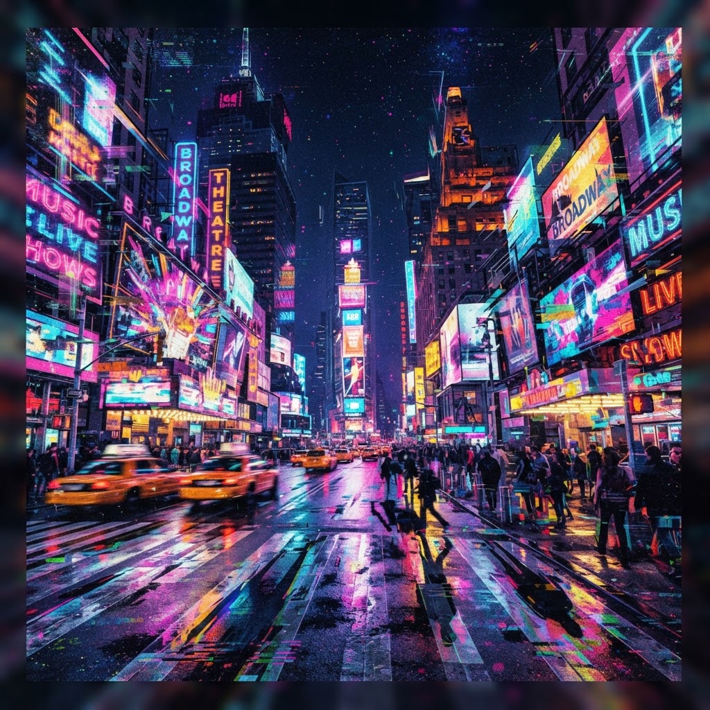 Glitchy Shadows On Broadway