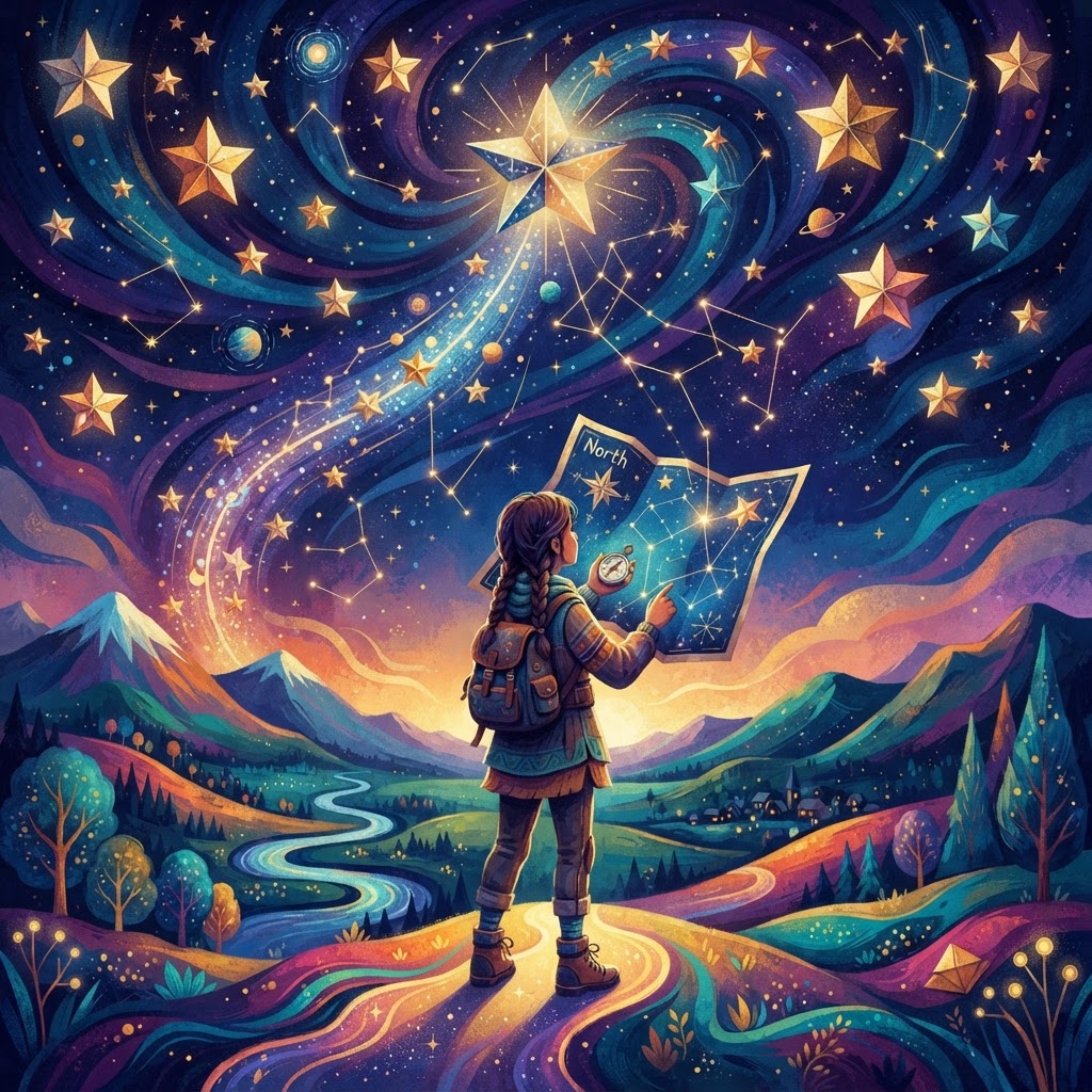 Mapping North By Paper Stars