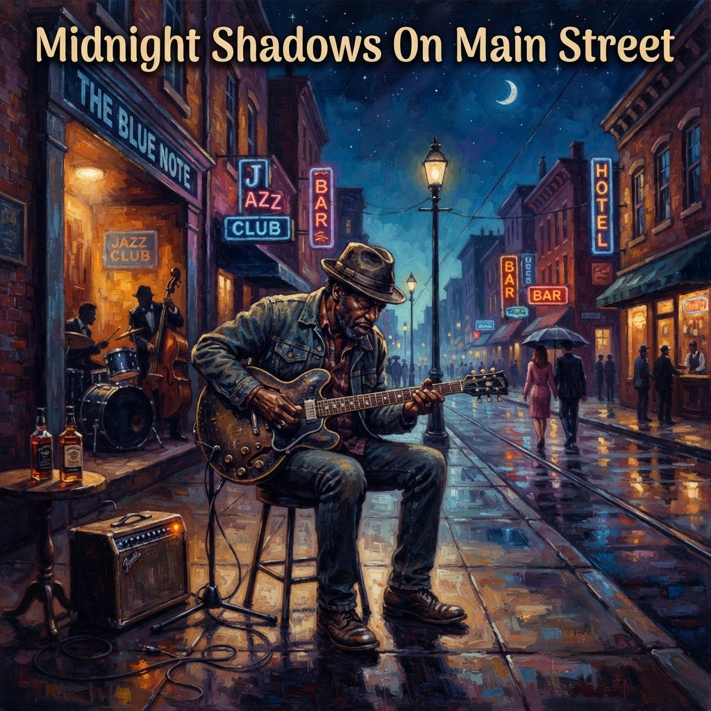 Midnight Shadows On Main Street