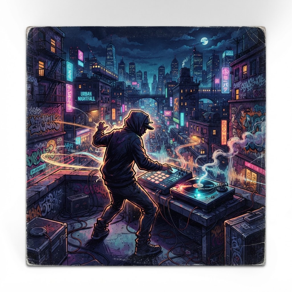 Gritty Urban Nightfall Boom Bap