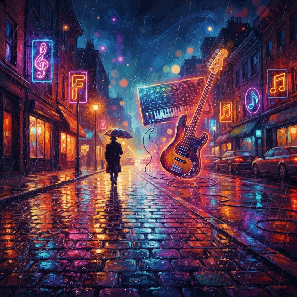Midnight Rain On Velvet Streets
