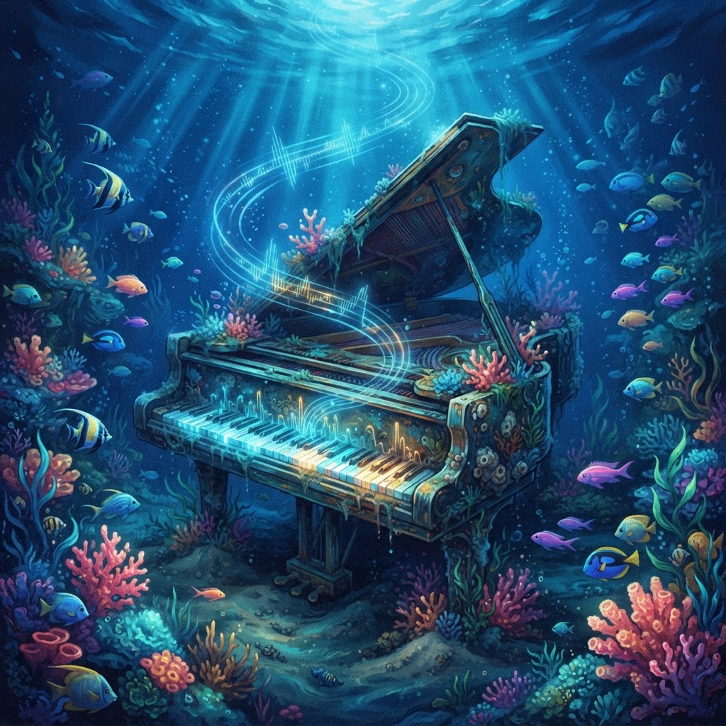 Sunken Keys Beneath Blue Tides