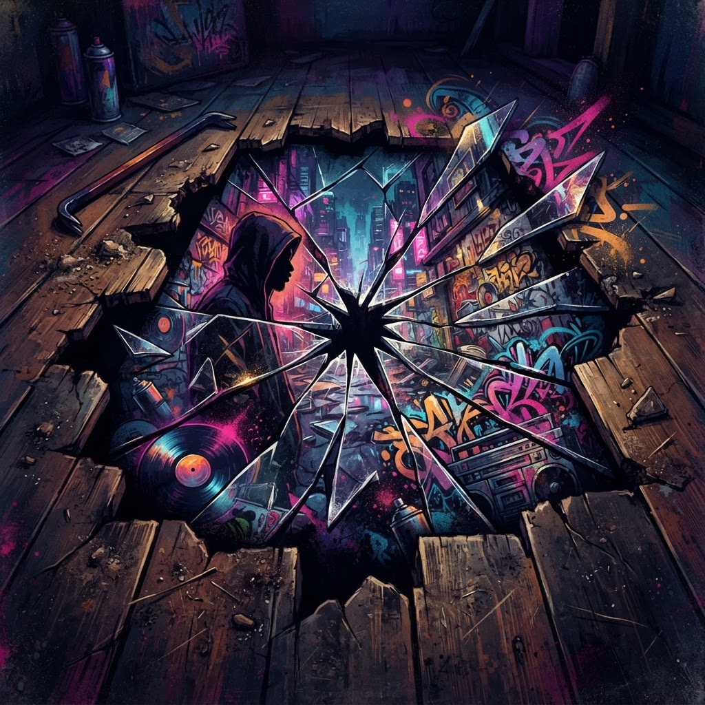 Fractured Mirror Beneath The Floorboards