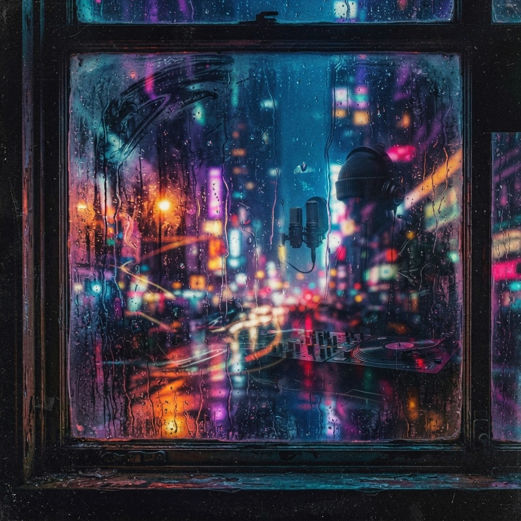 Glazed Windows And Blurred Static