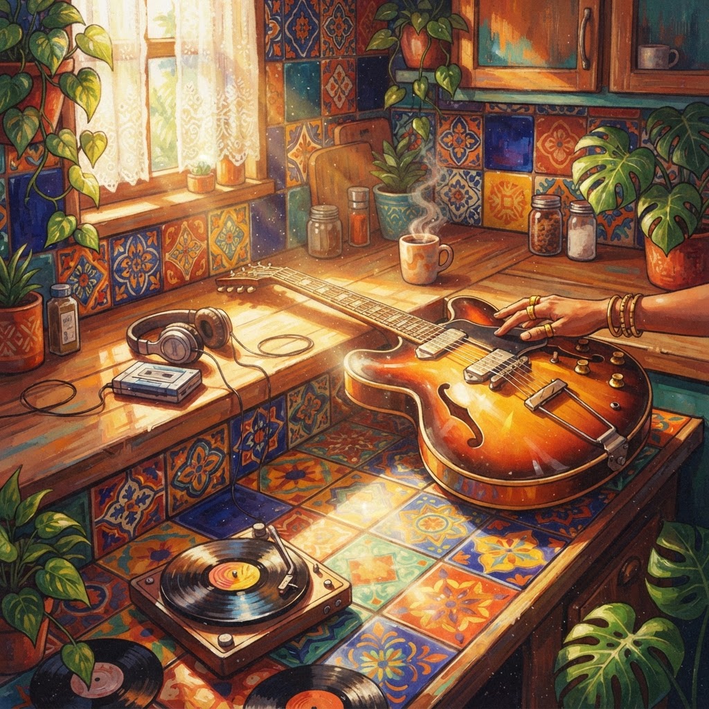 Sunlight On The Kitchen Tile