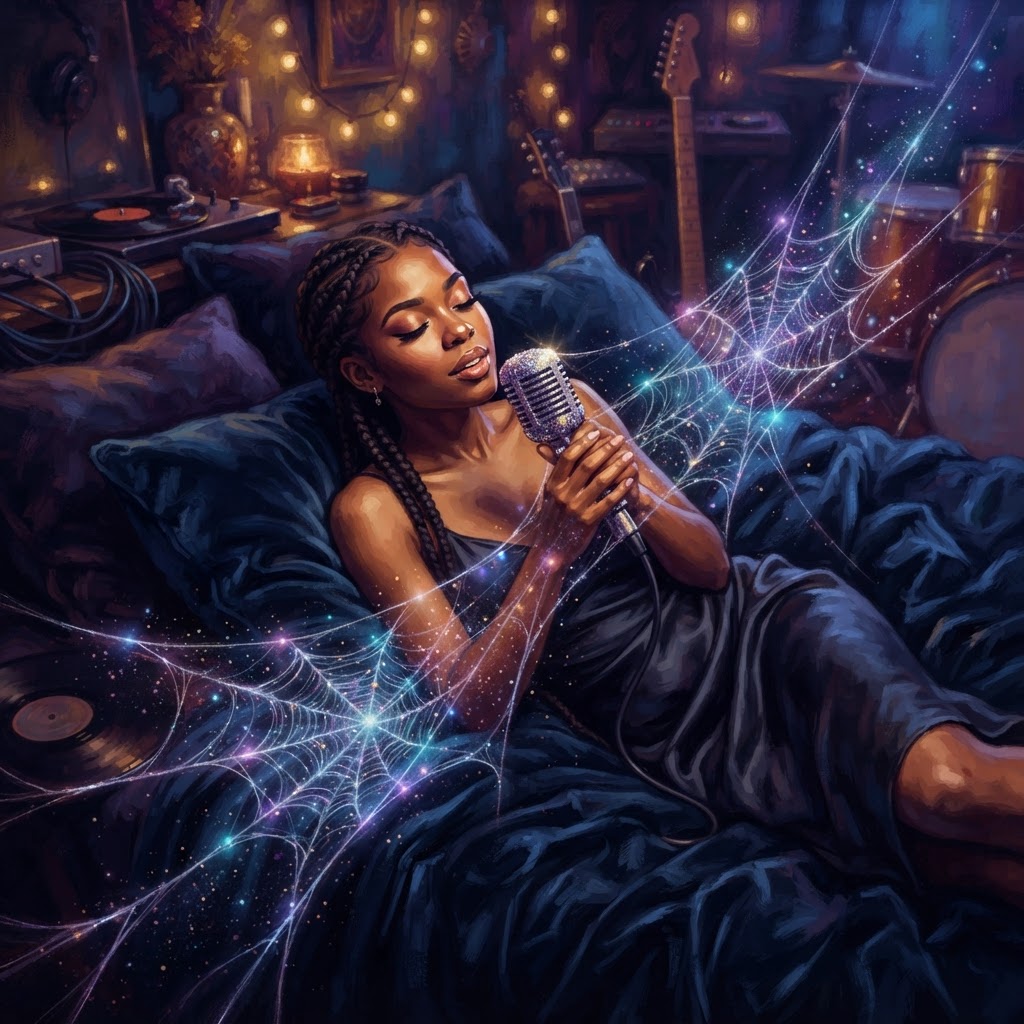 Spinning Webs On Velvet Sheets