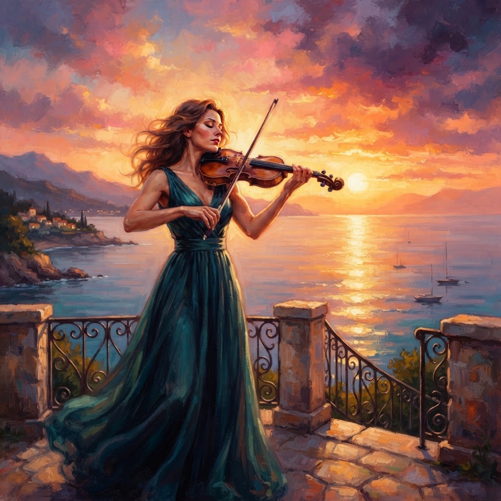 Romantic Strings Sunset Serenade