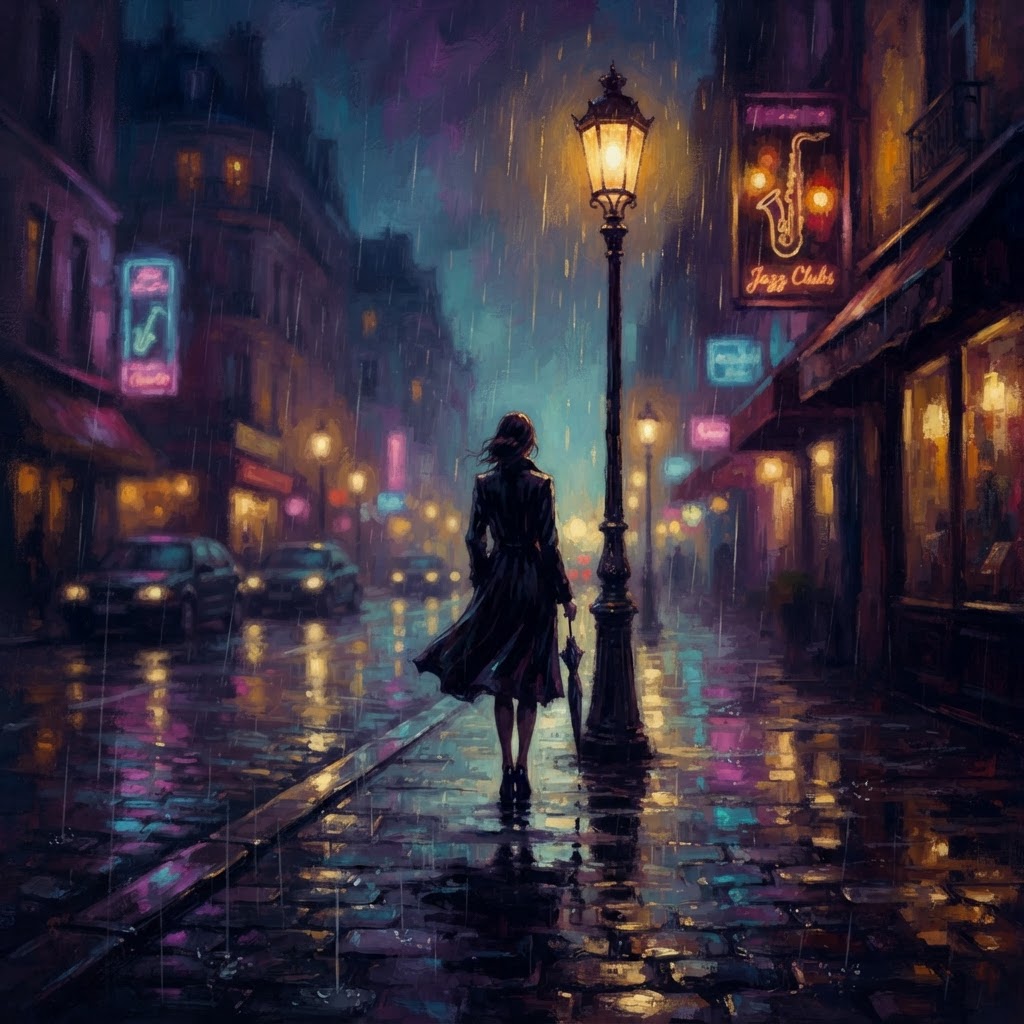 Midnight Rain On Velvet Streets