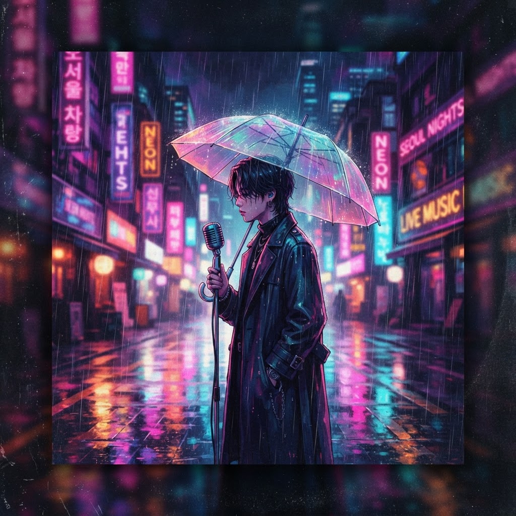 Neon Echoes in the Rain
